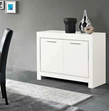 Dressoir Marknesse 2 Deurs Wit - dressoirs, Nieuw, Overige materialen