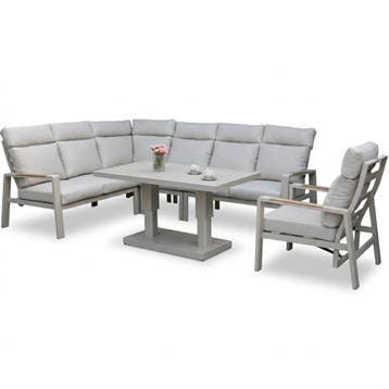 Ripasso dining hoek loungeset 6 delig met verstelbare tafel, Ophalen of Verzenden, Nieuw