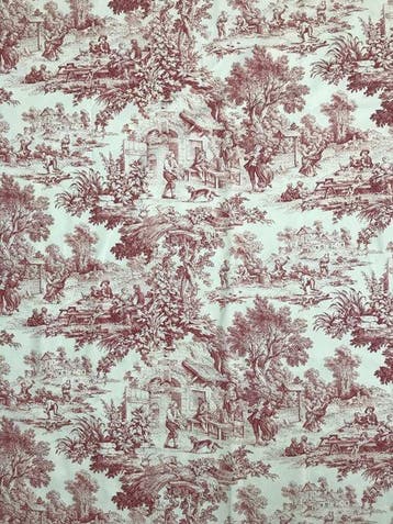 “Scène de Campagne” — tijdloze elegantie - Textiel - 600 cm, Antiek en Kunst