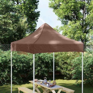 vidaXL Partytentdak 270 g/m² 2x2 m bruin, Verzenden, Nieuw, Partytent