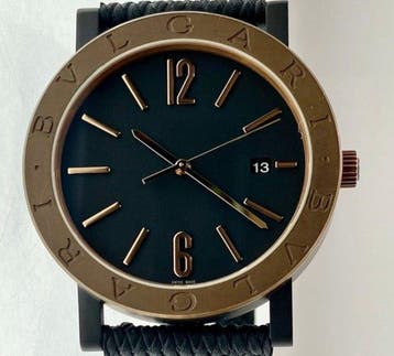 Bvlgari - Solotempo Automatic Black Dial - BB41SB - Heren -, Nieuw