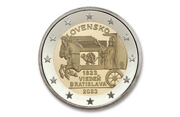 2 euro Postkoets (200 jaar) 2023 - Slowakije, Verzenden