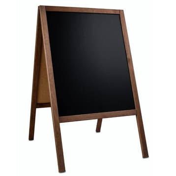 Krijtstoepbord  | CLASSIC | Hout | Bruin | 600x450x950(h)mm, Verzenden, Nieuw in verpakking