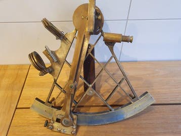 Sextant - Gegoten messing, Mahonie - T. COOK LONDON