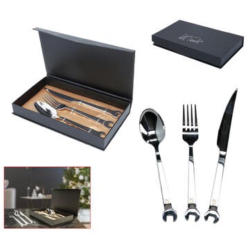 KS Tools RVS Bestekset met Steeksleutelgrepen 3-delig, Huis en Inrichting, Verzenden, Nieuw