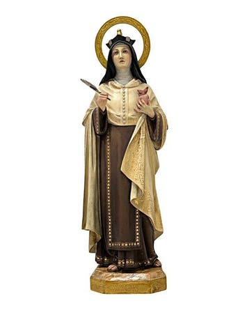 Olot - sculptuur, Santa Teresa de Jesús - 67 cm - Houtpasta,