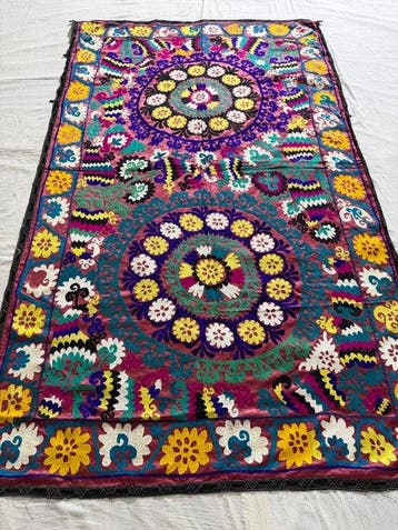 Suzane Kilim - Suzane Tapijt, Bankhoes, Bedhoes,, Nieuw