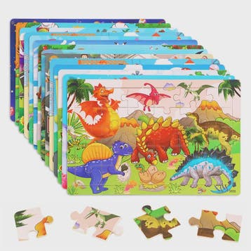 Houten 3D Montessori Puzzel - 30 Delen met Vrolijke Dieren -, Verzenden, Nieuw
