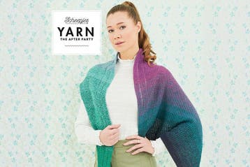 Tunisch Haakpatroon Sjaal Exclamation Shawl met verloopgar, Hobby en Vrije tijd, Ophalen of Verzenden, Nieuw