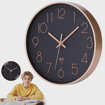Stille Wandklok 30cm met Radiobesturing - Automatische Tijdi, Verzenden, Nieuw