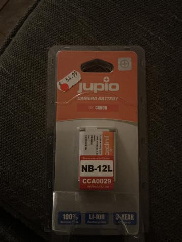 Jupio NB-12L accu – voor Canon camera’s – nieuw, Verzenden, Nieuw