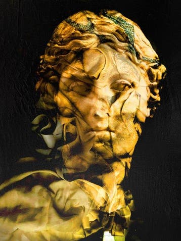 Dario Moschetta (1973) - Head 57B | Original Mixed Media