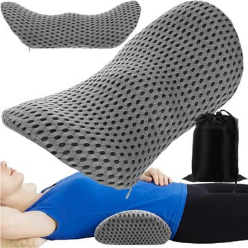 Malatec Orthopedisch lendekussen 23 x 13 x 46 cm met traa..., Ophalen of Verzenden, Nieuw