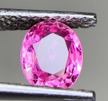 Zonder minimumprijs Roze Saffier - 0.81 ct - nternational, Nieuw