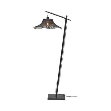 Good & Mojo Good&mojo Vloerlamp Ibiza - Bamboe Zwart -, Ophalen of Verzenden, Nieuw, 150 tot 200 cm