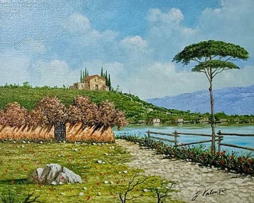 Giorgio Valenza (XX-XXI) - Scorcio sul lago