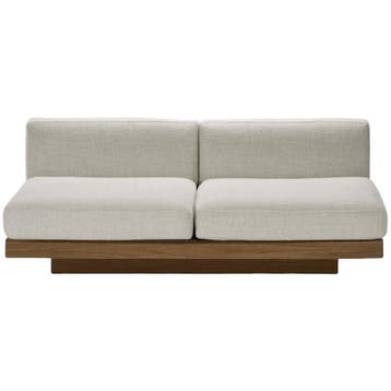 Serax 2-zitsbank Rudolph Indoor Bone Cognac - Nieuw in, 100 tot 125 cm, Klassiek, 150 tot 200 cm, Ophalen of Verzenden