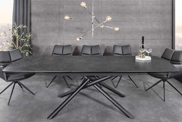 Uitschuifbare eettafel MIKADO 180-230cm grafiet keramiek, Huis en Inrichting, Tafels | Eettafels, Ophalen of Verzenden, Nieuw