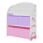 Kinderboekenkast Orust opbergkast 97,5x82,5x29,5 cm eenhoorn, Kinderen en Baby's, Verzenden, Nieuw