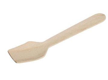 Wegwerp Houten Lepels vierkant | 9,6 cm, Verzenden, Nieuw in verpakking