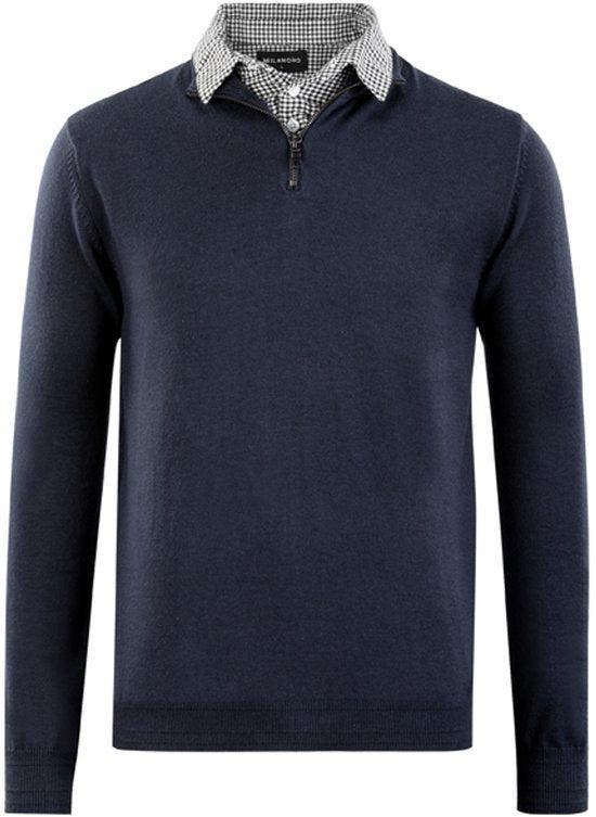 2dekans | Milanoro - Herenpullover met overhemdkraag en, Kleding | Heren, Truien en Vesten, Zo goed als nieuw, Ophalen of Verzenden