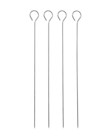 HEMA Barbecue spiezen rvs 30cm - 4 stuks, Verzenden, Nieuw
