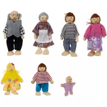 Kruzzel Miniatuurpoppen Set van 7 - Perfect voor Elk Popp..., Ophalen of Verzenden, Nieuw