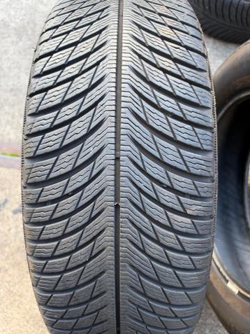 4x 	MICHELIN	225/60 HR18 TL 104H MI ALPIN 5 incl.montage, Auto-onderdelen, 18 inch, Gebruikt, Winterbanden, Band(en)