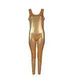 Gouden Sleeveless Cat Suit, Verzenden, Nieuw, Feestartikel