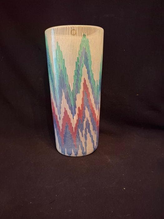 Venini - Barbara Del Vicario - Vaas - Vetro Murano - Vlammen, Antiek en Kunst, Antiek | Glas en Kristal