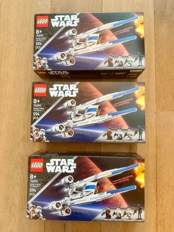 Lego Set - 3 x 75399 - Star Wars - Rebel U-Wing Starfighter, Nieuw