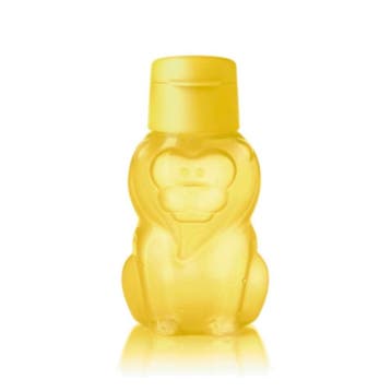 Tupperware Ecofles Drinkfles flesje fles Leeuw 350 ml Geel, Ophalen of Verzenden, Nieuw, Geel