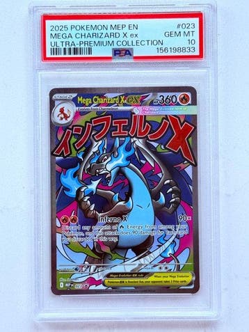 Pokémon - 1 Graded card - Mega Charizard X ex 023 Foil, Full, Nieuw