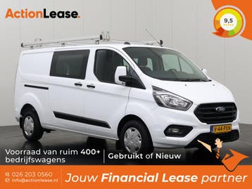 Ford Transit Custom Dubbel cabine L2 H1 2022 Diesel, Zwart, Wit, Nieuw, Dealer onderhouden