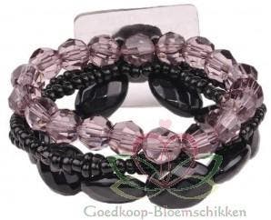 Corsage Polscorsage-armband Potpourri Zwart Handmade, Ophalen of Verzenden, Nieuw