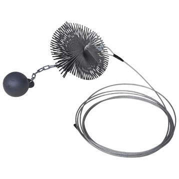 vidaXL Schoorsteenveegborstel rond Ø 15 cm, Verzenden, Nieuw