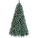 2dekans | Kunstkerstboom 228 cm met Sneeuwlaag en, Diversen, Ophalen of Verzenden, Zo goed als nieuw