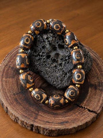 Tibetaanse Dzi-natuurlijke armband – Bescherming, Energie en