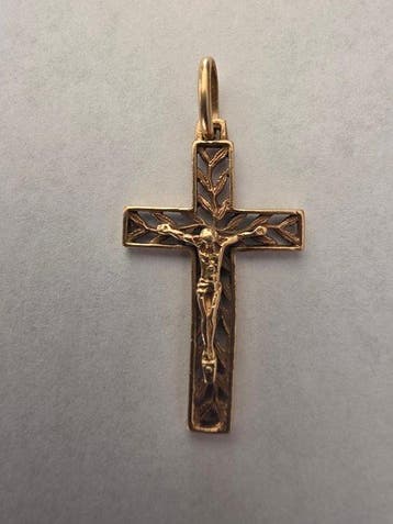 Crucifix - 18 kt goud - 1980-1990 - Kruisbeeld van geel goud