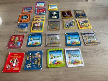 2010, 2014, 2018, 2022 Panini fifa world cup WK zakjes 24, Nieuw