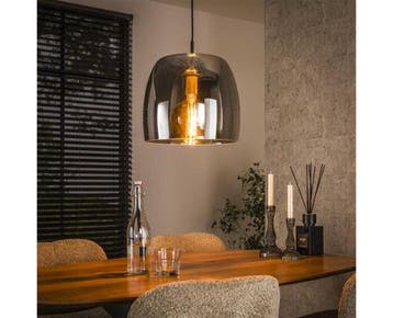 Hanglamp 1L drift glass - Smoke grey glas, Ophalen of Verzenden, Nieuw