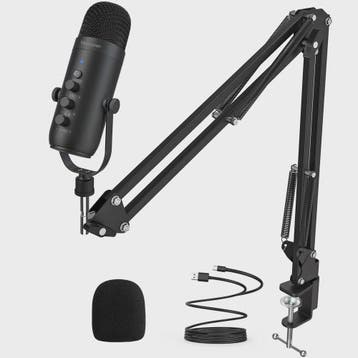Professionele USB Condensator Microfoon Kit met Boomarm voor, Audio, Tv en Foto, Verzenden, Nieuw
