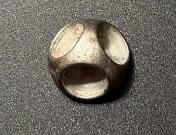 Viking periode Zilver Exclusieve rand met drie holle, ronde