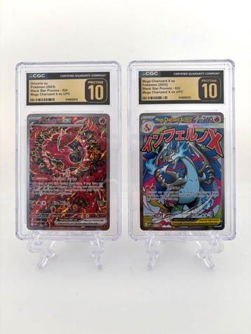 Pokémon - 2 Graded card - Oricorio ex & Mega Charizard X ex, Nieuw