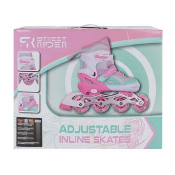 Inline skeelers roze groen verstelb van €34,99 voor €20,99, Ophalen of Verzenden, Nieuw
