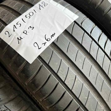 4 x Michelin Primacy 3 215-50-18 Zomerbanden 6mm, 18 inch, Ophalen of Verzenden, Band(en), Personenwagen