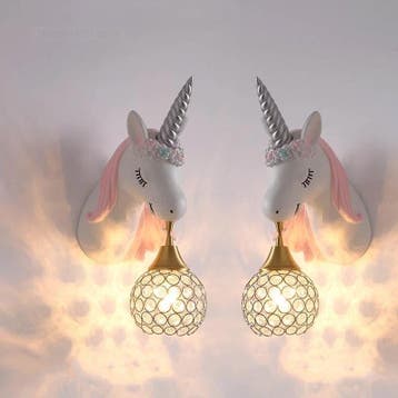 Eenhoorn Wandlamp Kinderkamer Schattige Verlichting, Verzenden, Nieuw