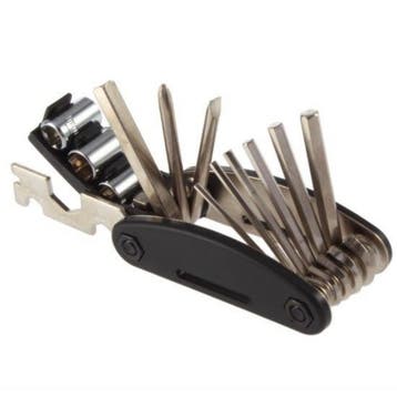 Benson Compacte fiets reparatieset - 16-delig - zwart - m..., Ophalen of Verzenden, Nieuw, Band