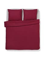 HEMA Dekbedovertrek 200x200/220cm zacht katoen rood van sale, Verzenden, Nieuw, Rood
