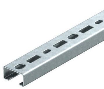 Perforated C-Profiel Rail 200x35x18mm Staal - 1104268 [2, Verzenden, Nieuw, Overige typen